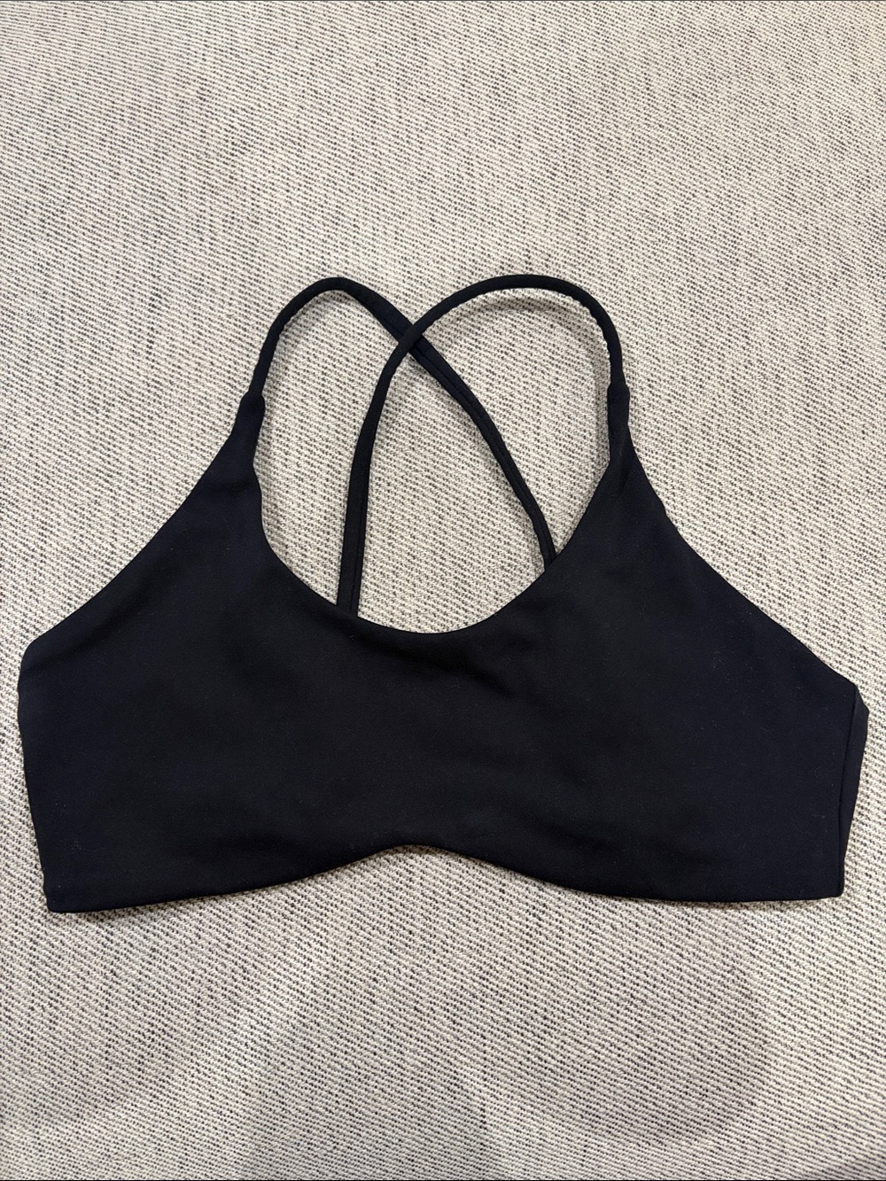 CSB Crop Shop Boutique “Kaia” sports bra, Black, Size L